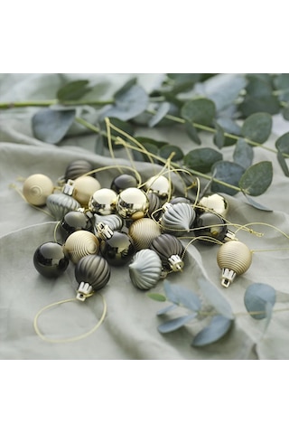 Yılbaşı Süsü 30'lı Karışık Top Yeşil