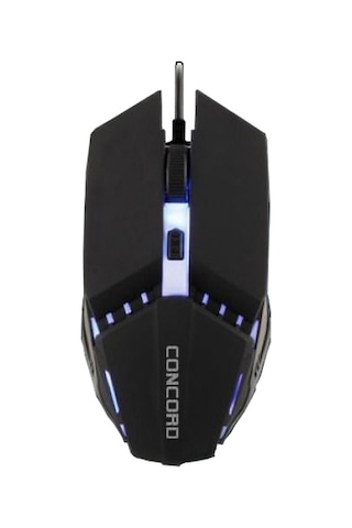 Concord C-21 Kablolu 2400 DPI RGB 4 Tuşlu Işıklı Oyuncu Mouse Fare