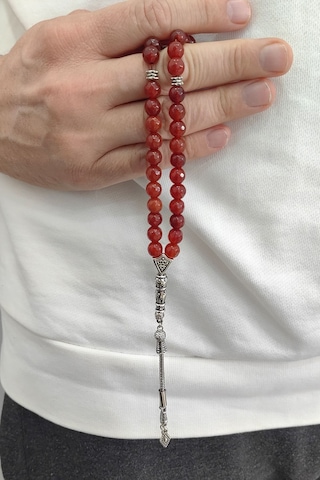 Chavin 8 Mm Kahverengi Akiktaşlı Doğaltaş Tespih Ey07 Kahverengi