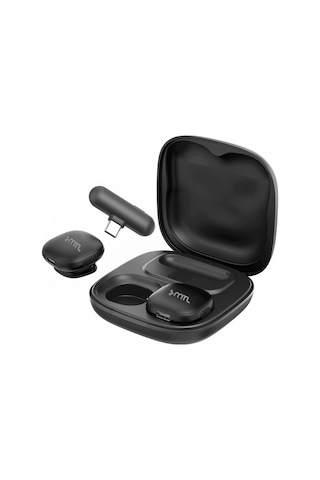 Type-c Mini Kablosuz Bluetooth 2 Kişilik Yaka Mikrofonu Yapay Zeka Destekli Uzun Pil Ömrü Mt936