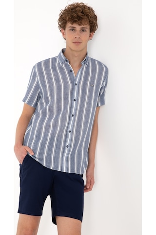 U.s. Polo Assn. Erkek Lacivert Gömlek Kısa Kollu 50306329-vr033 Lacivert