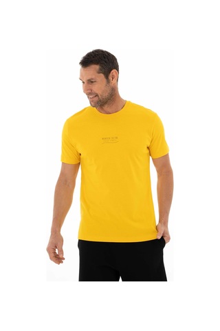 AR-MA Arma Erkek Regular Fit Bisiklet Yaka Tişört Y25344405701 Sarı