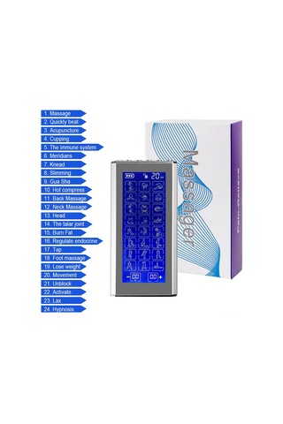 Tenfowee 24 Mod 20 Seviye Şiddetli Ab Çift Çıkışlı Usb Akıllı Akupunktur Masaj Cihazı Çok Renkli