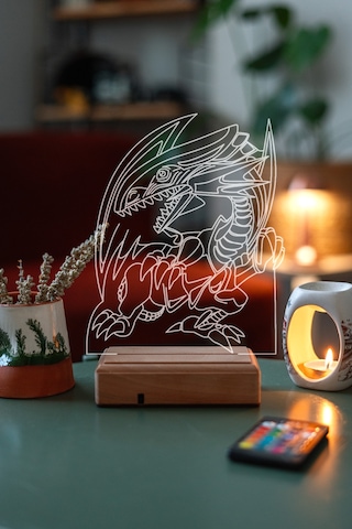 Blue Eyes White Dragon - Yu-gi-oh Mavi Gözlü Beyaz Ejder 16 Renk Kumandalı