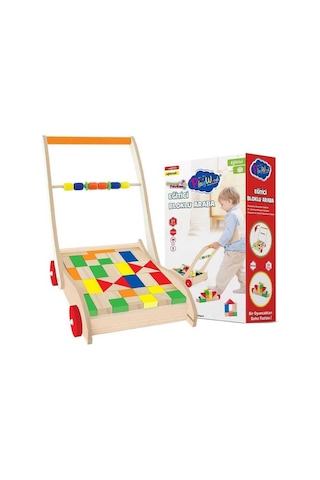 Playwood Ahşap Eğitici Bloklu Araba 373