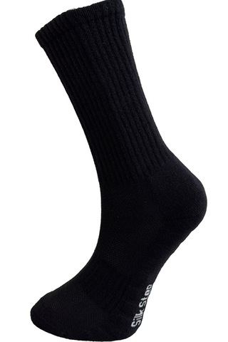 Silk Step Fit Line 4'lü Siyah-beyaz Erkek Ve Kadın Spor Çorabı , Active - Fonksiyonel 2çift Siyah - 2çift Beyaz Siyah - Beyaz