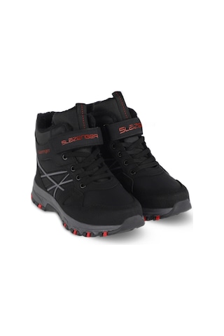 Slazenger NESKE Çocuk Cırt Cırtlı Siyah / Kırmızı Bot
