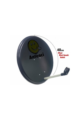 Antenci 40cm Karavan Çanak Anten Seti + Mag 6303 Dijital Uydu Bulucu