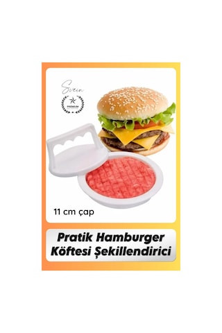 Kalıp Hamburger Köfte Presi Şekillendirici Kalıp Pratik Evde Burger Yapımı Kalıbı Aparatı Kolay Diğer