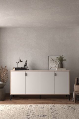 Sarmobi Arden 4 Kapaklı Konsol Beyaz