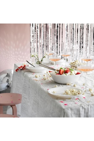Ikea 24 Parça Oftast Yemek Takımı Meridyendukkan Beyaz Renk Modern Klasik Set Temperli Cam,