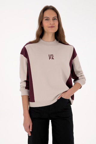 U.S. Polo Assn. Kadın Bordo Bisiklet Yaka Sweatshirt 50314951-VR177