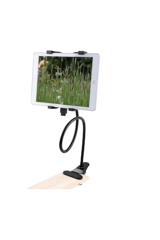 Klipsli 360 Derece Dönebilen Spiral Universal Tablet iPad Tutucu