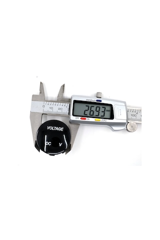 12v 24v Dijital Voltmetre 28mm Mini Yuvarlak 6-32v Arası