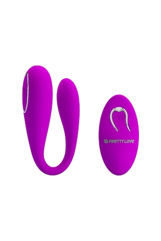 Hızlı Express Pretty Love Uzaktan Kumandalı Titreşimli Çift Motorlu Mor Mastürbatör