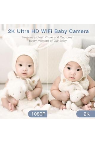 Arentı Wifi Bebek Video Monitörü, Gece Görüşlü - Eklenti Kamera