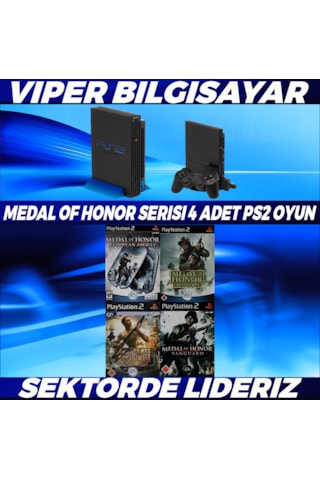 Muhteşem Medal Of Honor Serisi 4 Adet Ps2 Oyun Açıklamayı Okuyunuz