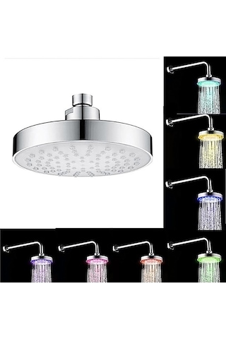Novahub 7 Renkli Led Duş Başlığı - Yüksek Basınçlı Su Tasarruflu Yağmur Duşu Diğer