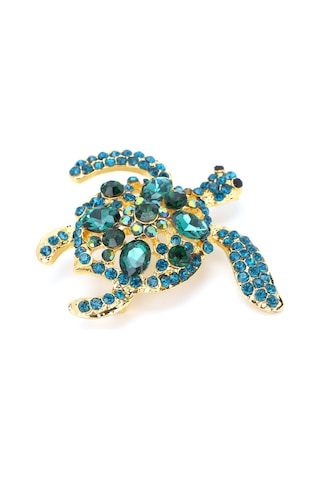 Lemestar Kaplumbağa Şekilli Alliage Broş, Rhine Taşlı Kadın Aksesuarı, Gündelik Ve Özel Etkinliklerde Giyilebilir, Elbise Çanta Dekorasyonu Çok Renkli