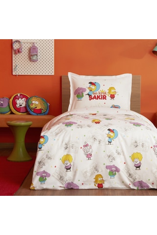 Karaca Home X Kral Şakir En Kral Şakir Tek Kişilik Nevresim Takımı Renkli