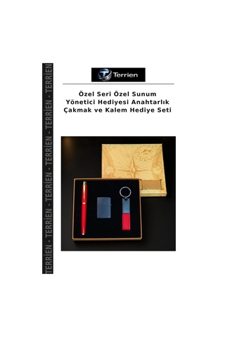Özel Seri Özel Sunum Yönetici Hediyesi Anahtarlık Çakmak Ve Kalem Hediye Seti