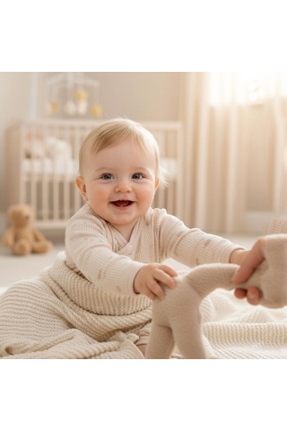 Sebi Bebe Kruvaze Geyikli Patiksiz Tulum 1143 Bej