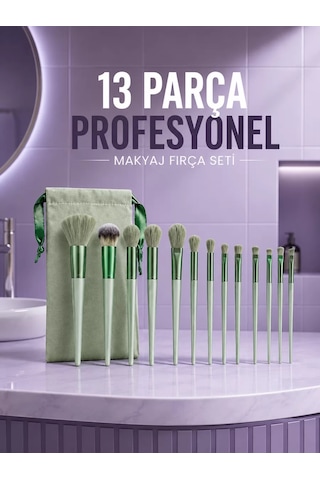Profesyonel Makyaj Fırça Seti Yumuşak Sentetik Kıllı Çantalı Mh-hs8507-7321