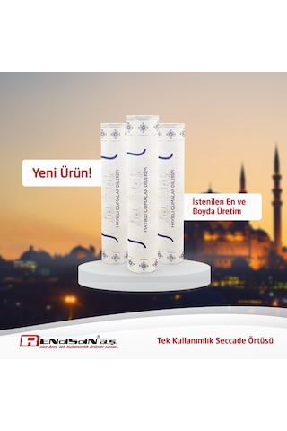 Renasan Tek Kullanımlık Seccade Örtüsü 60 x 120 CM 80 Yaprak 1 Rulo Renasan Tek Kullanımlık Seccade Örtüsü 60 x 120 CM 80 Yaprak 1 Rulo