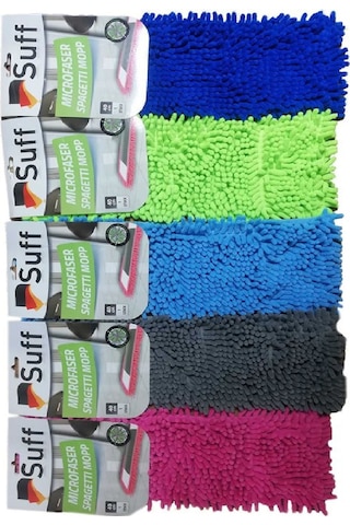 1 Adet Nemli Ve Kuru Makarna Mop Ucu Mikrofiber Paspas Yedeği 60 Cm Diğer