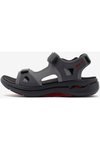 Skechers Go Walk Arch Fit Sandal - Mission İi Erkek Gri Sandalet 229064 Ccrd Gri
