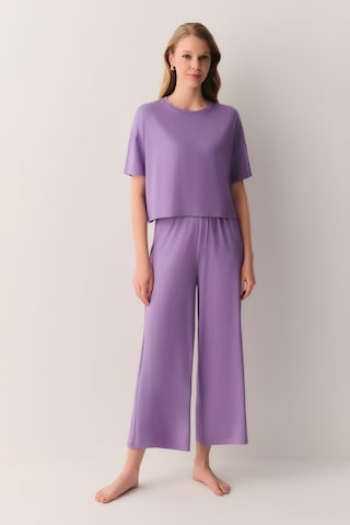 Suwen Sandy Pijama Takımı Sh26638660081 Mor