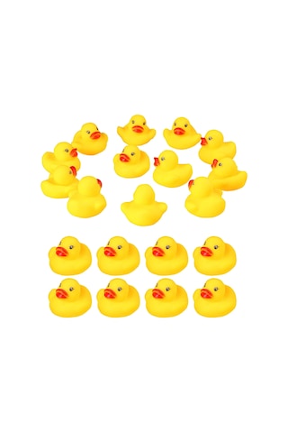 Leezsing 50 Adet Mini Sarı Kauçuk Ördek, Yumuşak Malzeme, Çocukların Banyo Zevki İçin Parti Dekorasyonu Diğer