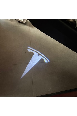 Tesla Model Y İçin Uyumlu Kapı Altı Aydınlatma Seti T Logo