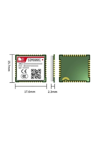 Sım800C Gsm/Gprs Modülü