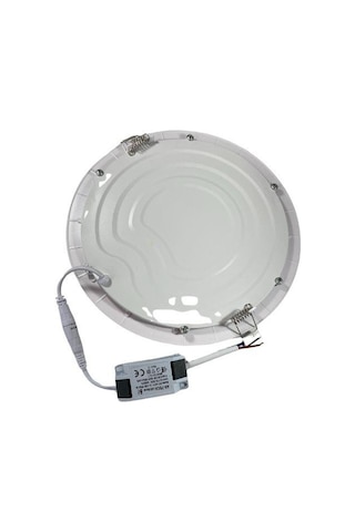 Sıvaaltı Beyaz Gömme Led Panel-spot Lamba Işık Gücü:18w Dış Çap:22 Cm Delik Çap:20,5 Cm Led Panel