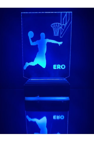 Kişiye Özel Basketbol Masaüstü 3D Led Lamba