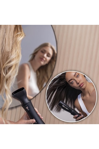 Ceramiccare 10in1 Styler Saç Şekillendirme Seti Siyah