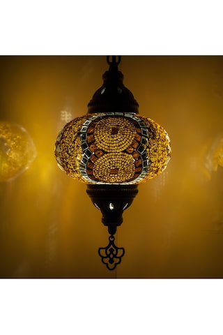 Otantik Mozaik Dağ Evleri İçin Dekoratif Tavan Lambası Renkli