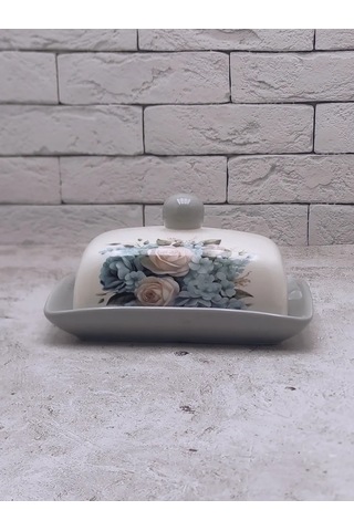 Rosenberg Krem Peynir İçin Kapaklı Seramik Tereyağı Kabı 205333253 Sütlü