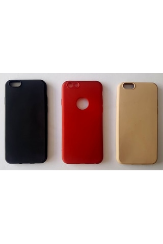 Apple Uyumlu iPhone 6/6S Yumusak Slikon Kilif Ve Kirilmaz Cam Ekran Koruyucu 457174153