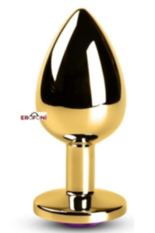 Erofoni Paslanmaz Süper Alüminyum Alaşım 8 Cm Çelik Metal Gold Anal Alıştırıcı Genişletici Anal Plug