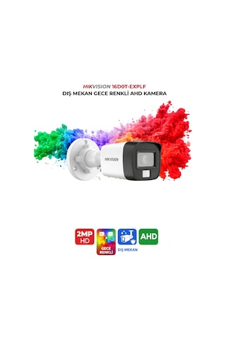 Ds-2ce16d0t-exlpf Gece Renkli Kamera 2mp Akıllı Led 2.8mm