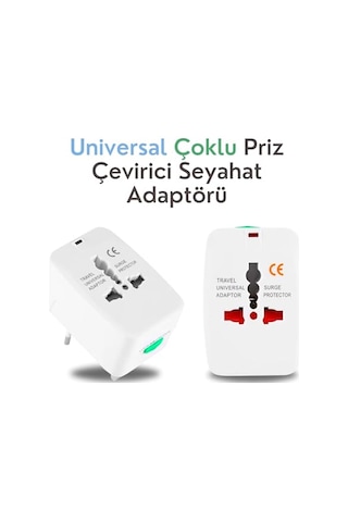 Priz Dönüştürücü Seyahat Adaptörü-siyah Genel
