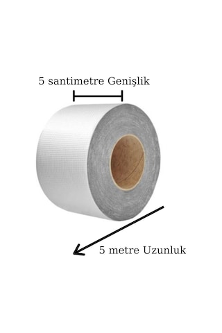 Yüksek Sıcaklık Dayanan Su Geçirmez Çatı Boru Duvar Çatlak Onarıcı Yapışkan Bant Folyo 5 Cm 5570