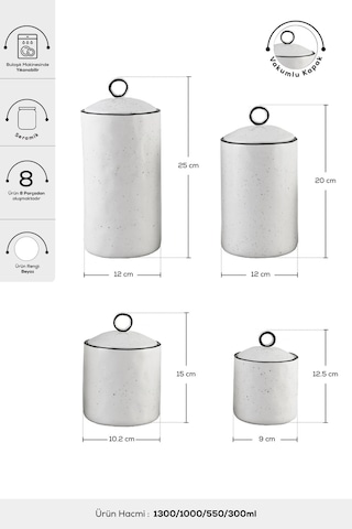 Karaca  Lina 4lü Baharatlık/Baharat Takımı