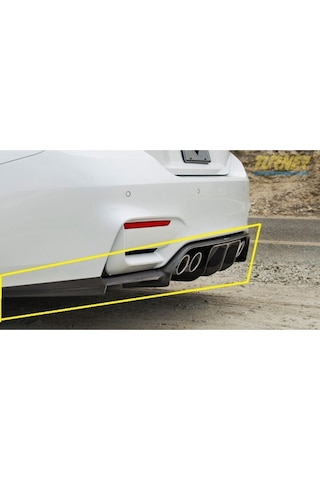 Bmw M3 2012 - 2018 F80 Vorsteiner Arka Difüzör Plastik
