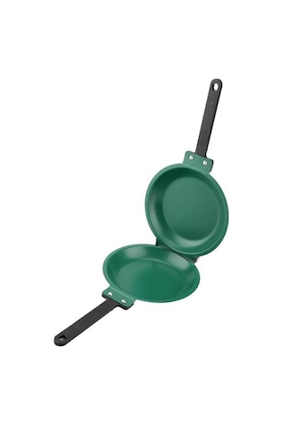 Yapışmaz Tava Yumurta Omlet Krep Yapımcısı Kızartma Tersinir Çevirmeli Tencere Katlama, Çift Taraflı Yapışmaz Tava, Çok Renkli Diğer