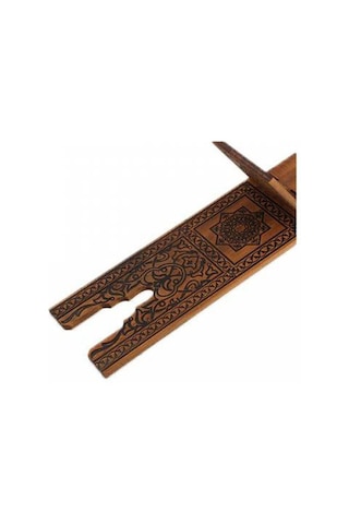 Rahle Ahşap Yakma Desenli Rahle 75 Cm