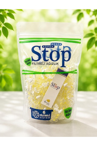 Stop Filtreli Ağızlık Slim 600'lü Poşet