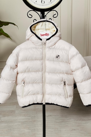 Benitto Kids Erkek Bebek Çocuk Mont 51282 Beyaz